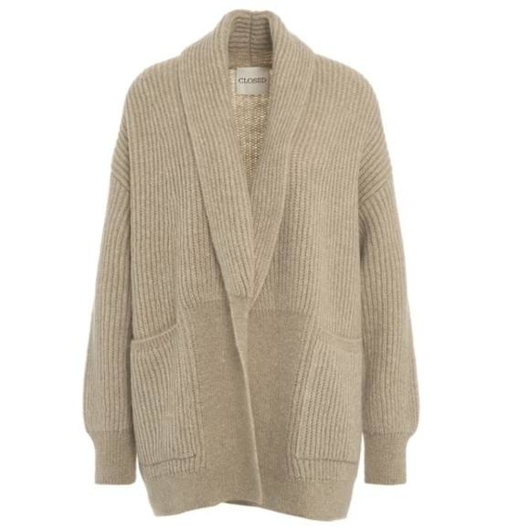 Sweaters - Oatmeal Biege Knitwear Women's Sweater
